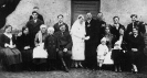 Uroczystość weselna Heleny i Józefa Rudyńskich Pępowo 1930_1