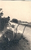 Gębickie Olędry, lato 1948, Karol Fabijańczyk, syn Antoniego i Pelagii z d. Wichłacz (I v. Grześkowiak), widać stogi na polu_1
